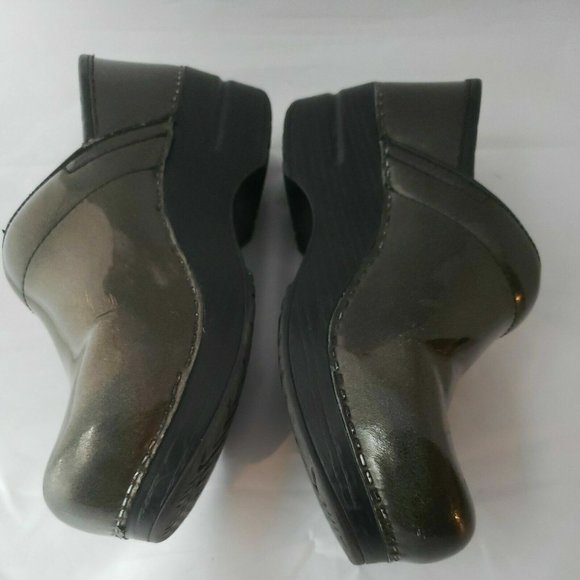 -Women's Dansko  Clogs Shoes Size 36 Metallic Green Leather - Picture 3 of 6